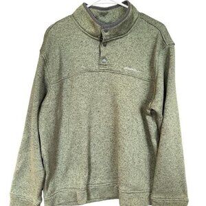 Eddie Bauer Men’s Radiator Fleece Pullover Snap Front Top XL